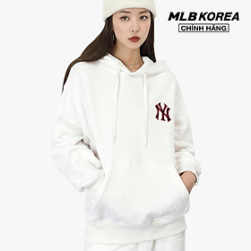 MLB - Áo hoodie tay dài phối mũ Basic Big Logo Brushed Mega Overfit 3AHDB0326