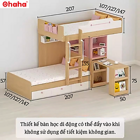 Mua Giường tầng thông minh Ohaha kết hợp tủ áo và bàn học - GTTM016