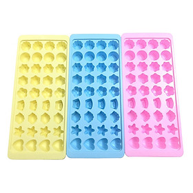 Mua Bọ 3 Khuôn Làm Thạch Rau Câu - Làm Đá 36 Viên ( Màu Ngẫu Nhiên )