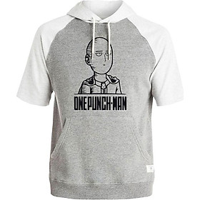 Áo Hoodie Tay Lỡ Có Mũ Saitama One Punch Man Mẫu 5
