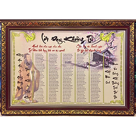 Mua Tranh in dầu  Lời Dạy của Đức Khổng Tử - ( 90x130cm )