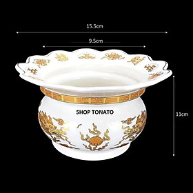 Mua LƯ HƯƠNG BÁT HƯƠNG RỒNG TRẮNG HỨNG NHANG ĐỦ SIZE