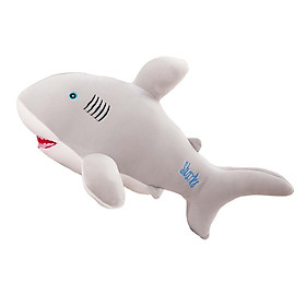 Cute Stuffed Plush Shark Ornament Throw Pillow for Birthday Travel Valentine