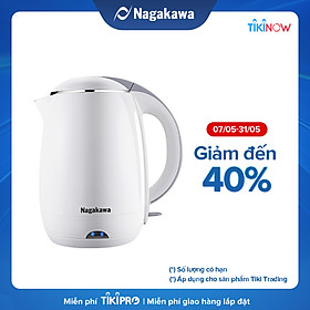 Ấm Đun Siêu Tốc 2 Lớp Nagakawa NAG0314 (1.8 Lít) - Hàng Chính Hãng
