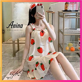 Váy mặc nhà đầm 2 dây mặc nhà mặc đi chơi COTON HÀNG NHẬP  Nhiều kiểu   Nhiều size   Shopee Việt Nam