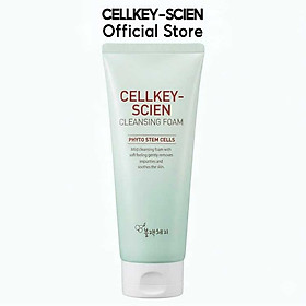 Sữa Rửa Mặt Tế Bào Gốc Trà Xanh, Tạo Bọt, Làm Sạch Sâu Kiềm Dầu, Dưỡng Ẩm Sáng Da Dầu Mụn Nhạy Cảm Cellkey-Scien Cleansing Foam Phyto Stem Cells 150ml