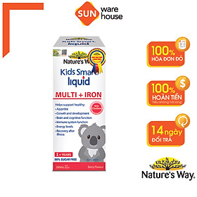 Siro Uống Nature s Way Kids Smart Liquid Multi + Iron Hỗ Trợ Nâng Cao Sức