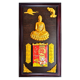Lịch Gỗ Phù Điêu Phật - SK031