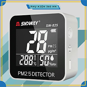 Mua Máy Đo Chất Lượng Không Khí PM2.5  Nhiệt Độ  Độ Ẩm SNDWAY SW-825 - Hàng Chính Hãng