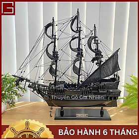 (Giá xưởng/Ảnh thật) Mô Hình Thuyền Gỗ Phong Thủy Gia Nhiên, Thuyền Buồm Gỗ PIRATE SHIP, Dài 40cm, Thuyền Trang Trí Xuất Khẩu Chất Lượng Cao