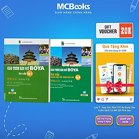 Giáo Trình Hán Ngữ Boya Sơ Cấp 2 - Sách + Sách Bài Tập Kèm Đáp Án - Tặng App Học Online - MCBooks
