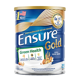 Thực phẩm dinh dưỡng y học Ensure Gold Green Health 800g 850g