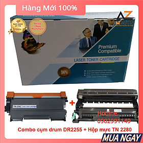 [Bộ Drum DR2255 + Mực TN2280] dùng cho máy in Brother HL 2240D, 2250DN, 2270DW, MFC 7360, 7860DW, DCP 7050, 7060D