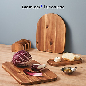 Mua Bộ Thớt Gỗ 4 Món LocknLock Acacia CKD075S4  Hàng Chính Hãng  3 Thớt Và 1 Giá Đỡ - JoyMall