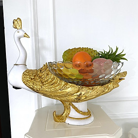 Mua Đĩa quả pha lê hình Chim Công DQ29