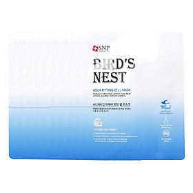 Bộ Mặt Nạ Bio-Cellulose Tinh Chất Tổ Yến Biển Aqua Fitting Cell Mask (10 Miếng)