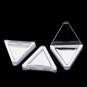 3pcs Empty Eyeshadow Palette Container DIY Cosmetic Case Box Triangle Shape