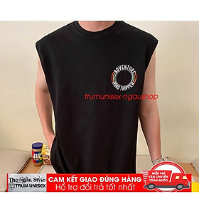 Áo thun TANKTOP nam tay lỡ unisex form rộng overtee VÒNG TRÒN chất vải cotton xịn Trumunisex aothununisex aophongnam