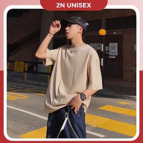 [ Có Ảnh Thật ] Áo thun trơn tay lỡ form rộng unisex - Phông trơn