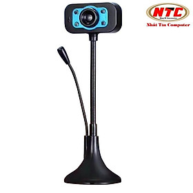 Mua Webcam KM 720p HD hình ảnh và micro trên 1 đầu USB - tích hợp 4 đèn led trợ sáng (nhiều màu)