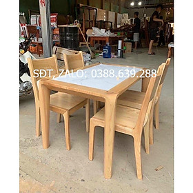 Bộ bàn ăn gỗ sồi đẹp BAG-03