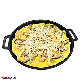 Combo 1 Chảo Gang Đúc Bánh Xèo Thương Hiệu Vạn Lợi + 1 khuôn bánh khọt