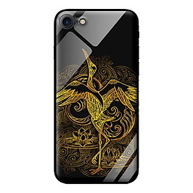 Ốp lưng kính cường lực cho iPhone 7 Hạc Vàng - Hàng chính hãng