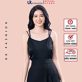 Áo 2 Dây Đan Chéo UK FASHION Phong Cách Thời Trang Quyến Rũ, Sang Chảnh, Vải Lụa Cao Cấp, Mềm Mại NKSM2206001
