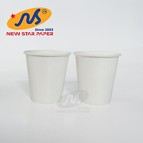 Ly giấy 10oz~295ml - Lốc 50 ly giấy trơn - Ly trắng_2PE