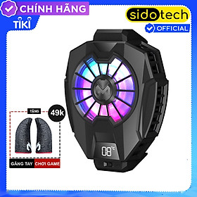 Mua Quạt tản nhiệt điện thoại gaming sò lạnh SIDOTECH DL05-Pro Verison 5 màn hình LED hiển thị pin làm mát điện thoại giảm nhiệt độ khi chơi game Pubg FF Liên Quân Mobile Tốc Chiến Mobile - Hàng chính hãng