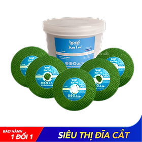 Mua Lốc 25 Viên Đá Cắt Sắt - Inox KingTom Xanh 107 - Bén - Ít Bụi - Giá Siêu Tốt