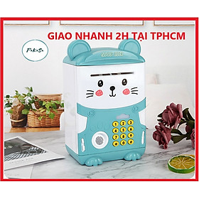 Két Sắt Mini Có Vân Tay Hình Mèo Dễ Thương Cho Bé / Két Sắt Có Khe Nuốt Tiền Tự Động Hiện Đại - PaKaSa - Hàng Chính Hãng  - màu ngẫu nhiên