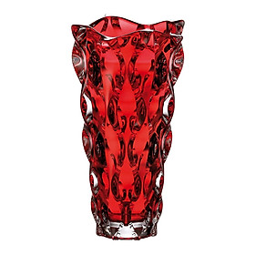 Bình hoa thủy tinh dáng sóng Ombre SKT28LR size 28x16cm - Decor Tô ĐIểm Không Gian Sống
