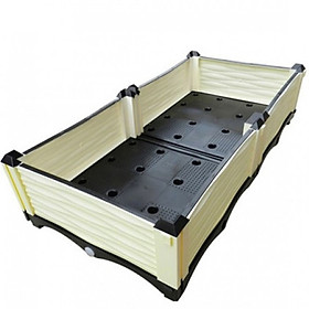 CHẬU GHÉP THÔNG MINH (100x50x23)Cm: Bền từ 8-10 năm, phù hợp mọi cây trồng và không gian, Module tùy biến kích thước, an toàn, trọng lượng nhẹ, kết cấu chắc chắn, có khay trữ và thoát nước.