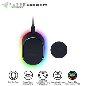 Mua Bộ sản phẩm đế sạc Razer Mouse Dock Pro-Razer Wireless Charging Puck Bundle_Mới  hàng chính hãng
