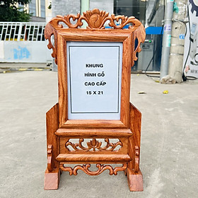 Mua Khung ảnh thờ gia tiên để ảnh 15cmx21cm bằng gỗ hương