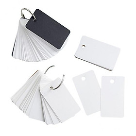 4x Flash Cards,1 Piece Kraft Paper Binder Flash Index Blank Card Memo Scratch Pads Bookmark DIY Greeting Card Note Card 1.6 X 2.8 Inches