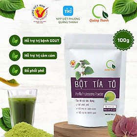 Bột Tía Tô Quảng Thanh gói 100g bổ phổi phế - Hỗ trợ bệnh gout, cảm cúm