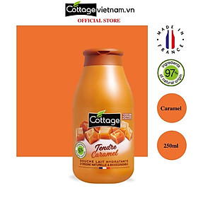 Sữa tắm Cottage của Pháp, Dung tích 250ml, Hương Caramel, phân phối chính hãng