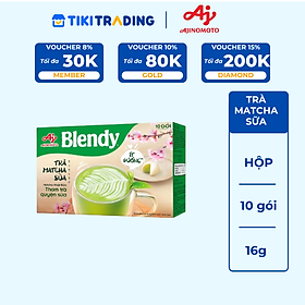 Trà Sữa Hòa Tan Blendy Matcha 160g (16g x 10 Gói)