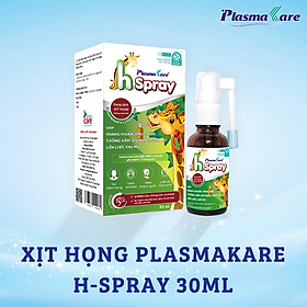 Hình ảnh Dung dịch xịt họng PlasmaKare H - Spray 30ml, cho trẻ từ 06 tháng, an toàn cho phụ nữ có thai không kháng sinh