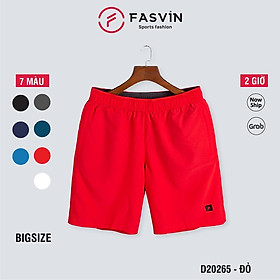  Quần short Big Size thể thao nam Fasvin D20265.HN chất liệu mềm mịn, co giãn