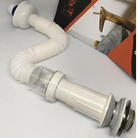 Mua Bộ xả nhấn ruột gà chống hôi tuyệt đối / xả xi phông bồn rửa mặt lavabo ruột gà chống hôi cao cấp