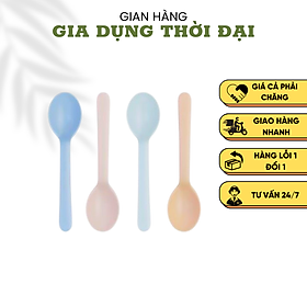 Mua Thìa ăn dặm / cho bé inochi cho trẻ nhỏ tự ăn thông minh loại dài Amori nhựa nguyên sinh cao cấp