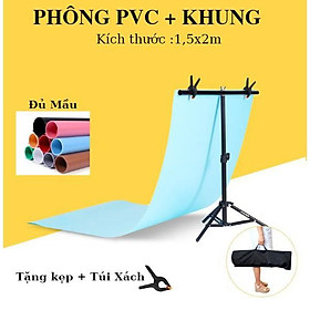 Mua Phông Chụp Ảnh PVC Kèm Khung 1 5x2m