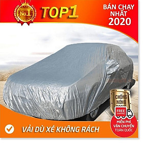 Mua BẠT PHỦ XE Ô TÔ TRÁNG BẠC CÁCH NHIỆT  CHỐNG NẮNG CHỐNG MƯA-BPS CHO XE 4-7 CHỖ