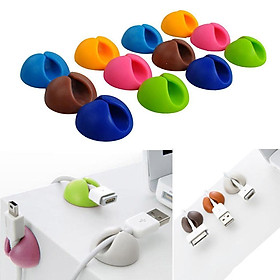 Mua Bộ 6 núm kẹp giữ cố định dây điện  dây sạc  chuột  phím dán tường  để bàn