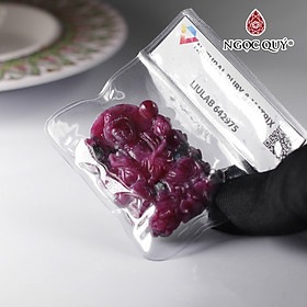 Mặt day chuyền phật bà quan âm ruby nam phi mệnh hỏa, thổ - Ngọc Quý Gemstones