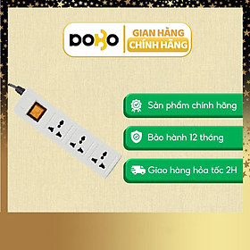 Ổ Cắm Dài 3 Ổ Cắm Dobo Electric Korea (16A - 3m) - Trắng Xám