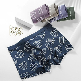 Hình ảnh Sịp Đùi- Quần Lót Nam Boxer Cotton Siêu Mềm Form To Thoáng Khí Họa Tiết Chữ 3D K459